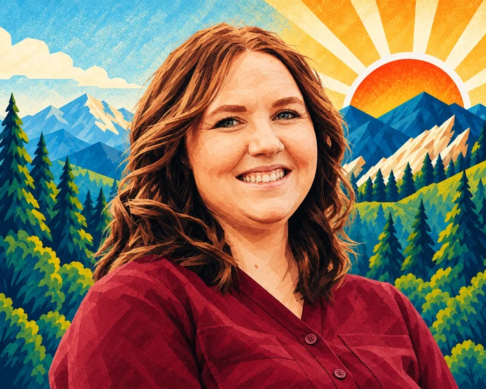 Illustrated portrait of Shannon Dwyer